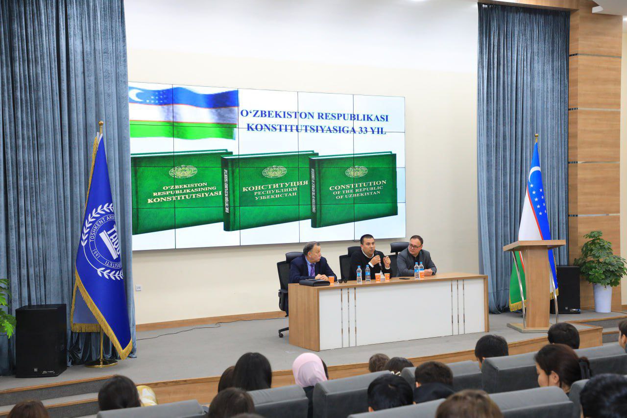 Toshkent arxitektura-qurilish universitetida “Konstitutsiya — erkin va farovon hayot garovi” mavzusidagi tadbir bo‘lib o‘tdi